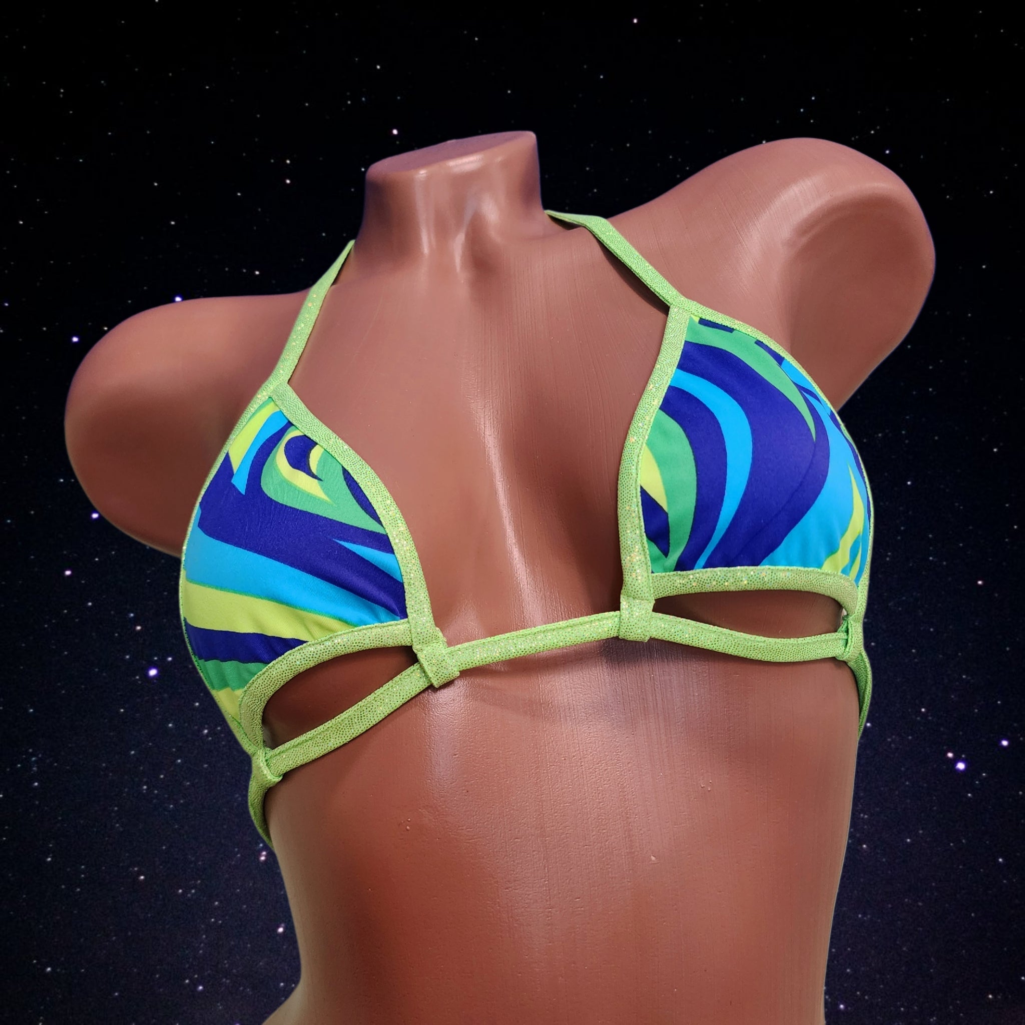 Basic Cutout Top - Neon Plumage