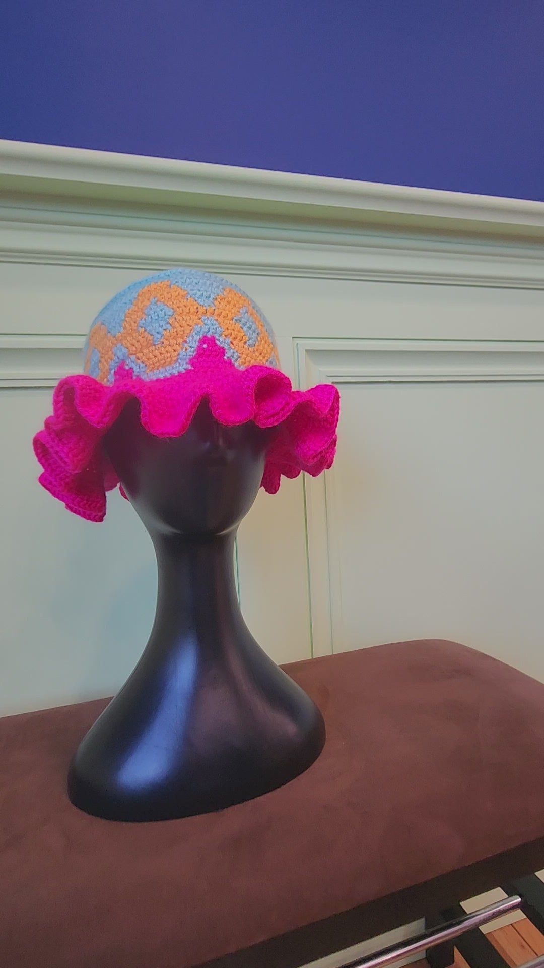Diamond Garden Crochet Bucket Hat - Ready to Ship