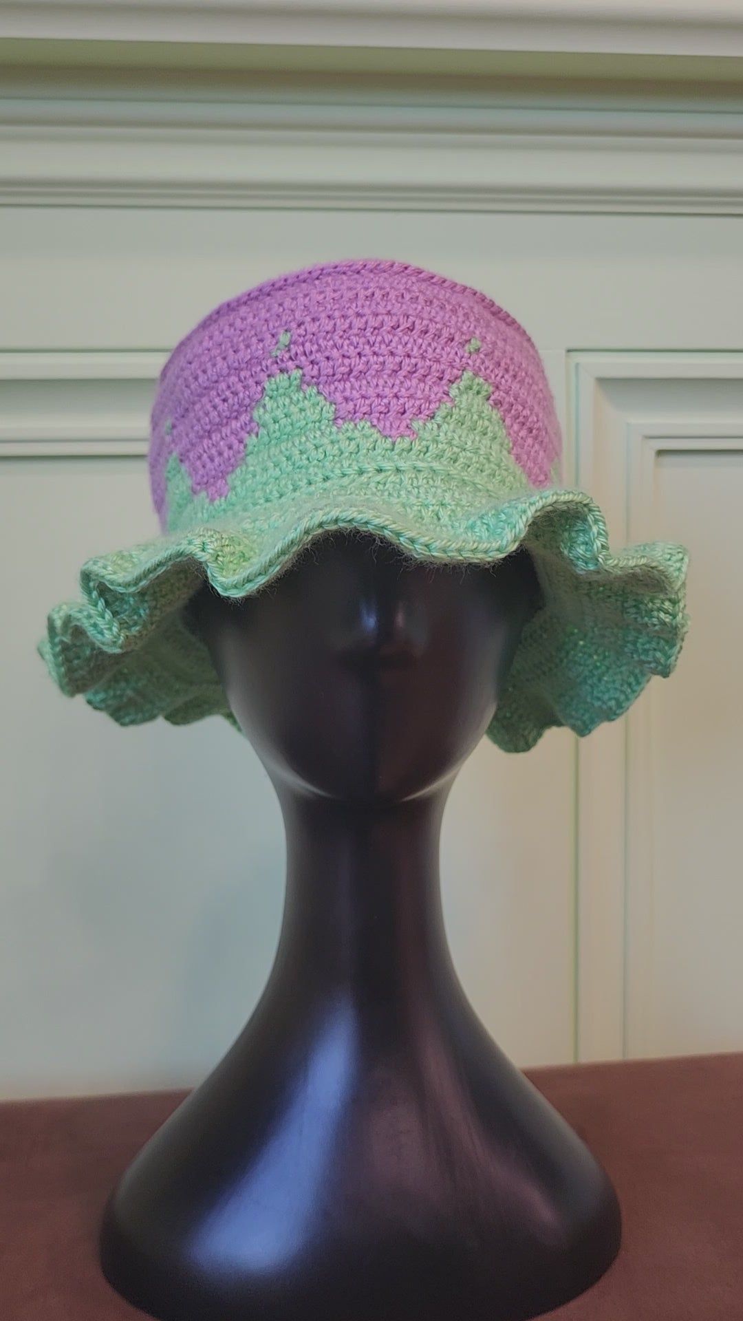 Lavender Tulip Peaks Crochet Bucket Hat - Ready to Ship