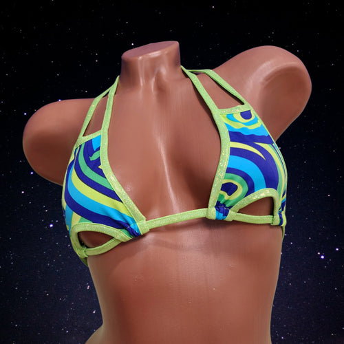 Diva Top (2-Way) - Neon Plumage