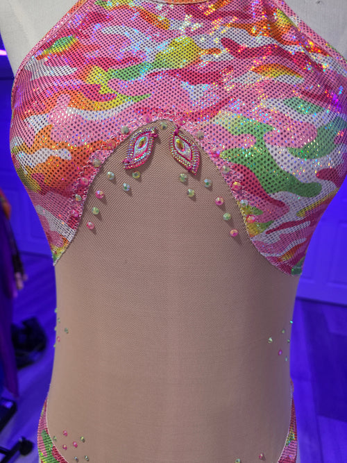 Neon Camo Aerial Costume