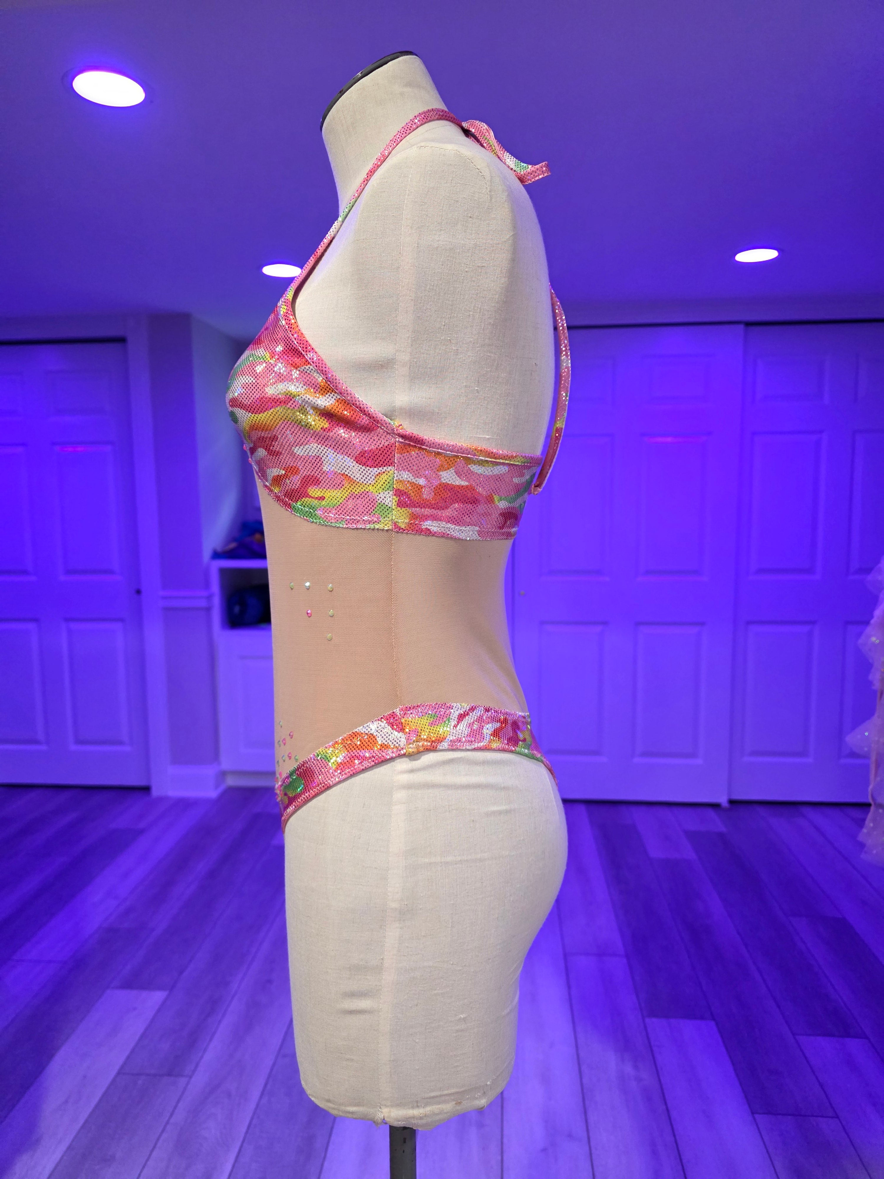 Neon Camo Aerial Costume